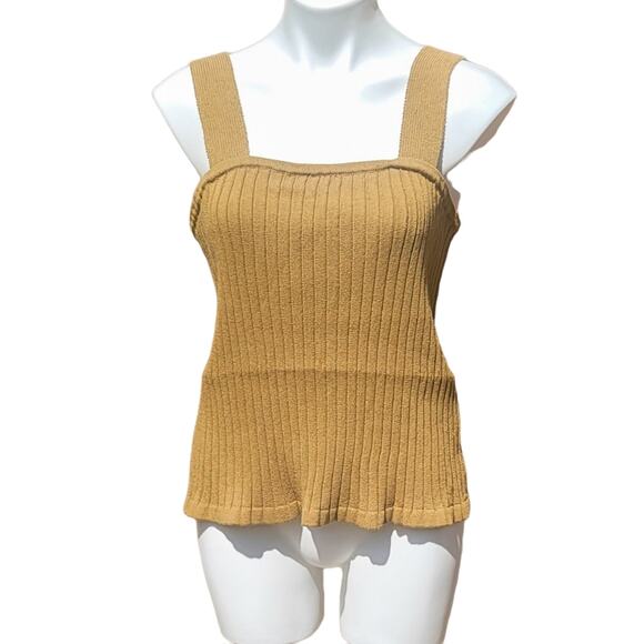 Madewell New Tilney Spiced Olive ribbed sweater tank size XL - Picture 1 of 10